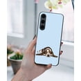 thumbnail image 5 of WIRESTER Shockproof Soft Rubber Cover Case for Samsung Galaxy S24 FE 6.7", Basset Hound Dog Lying Down Looking Up On Light Blue Background, 5 of 5