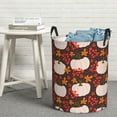 thumbnail image 5 of Cauagu Autumn White Pumpkin for Laundry Basket,Collapsible Organizer Basket for Storage Bin Toy Bins Gift Baskets Bedroom Clothes Children Nursery Hamper -Medium, 5 of 7