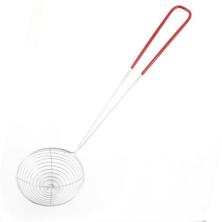 Unique Bargains Kitchenware 31.5cm Long Silver Tone Wire Tip Mesh Ladle Skimmer