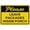 Warning Sign 1, variant on Please Keep The Toilet Clean Sign 8"x12", Aluminum Tin Warning Signs for Home Outdoor Garden, Durable Hygiene Sign for Restroom