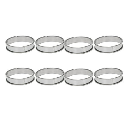 

4 Inch Muffin Rings Crumpet Rings 20 Stainless Steel Muffin Rings Molds Double Rolled Tart Rings Round Tart Ring