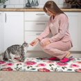 thumbnail image 3 of Pioneer Flower Floral Print Pattern Kitchen Rugs Sets Of 2,Anti Fatigue Kitchen Mat Rugs Non Slip Washable,Decorative Kitchen Floor Mats for Kitchen,Sink,Laundry,17"x30"+17"x47", 3 of 7