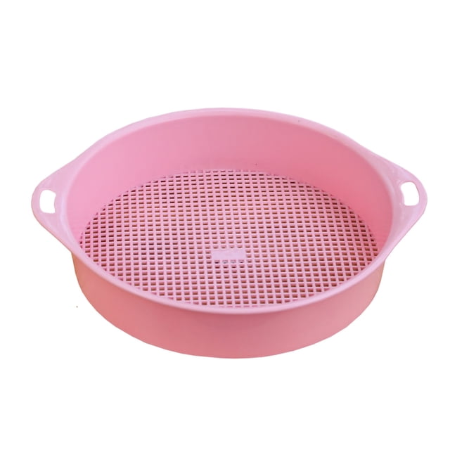 Soil Sifter Tetragonum Hole Soil Sifter Soil Sifter Screen Garden Sifter Garden Sieve Soil Sifter 3mm PP Tetragonum Hole Soil Sifter Portable Soil Sifter Screen Filtering Earth And