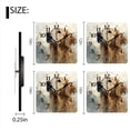 thumbnail image 3 of Square Wall Clock,Golden Retriever With Soft And Gentle Light,Silent Non-Ticking Wall Clock Decor for Home Office Kitchen Living Room Bedroom(16inch), 3 of 4