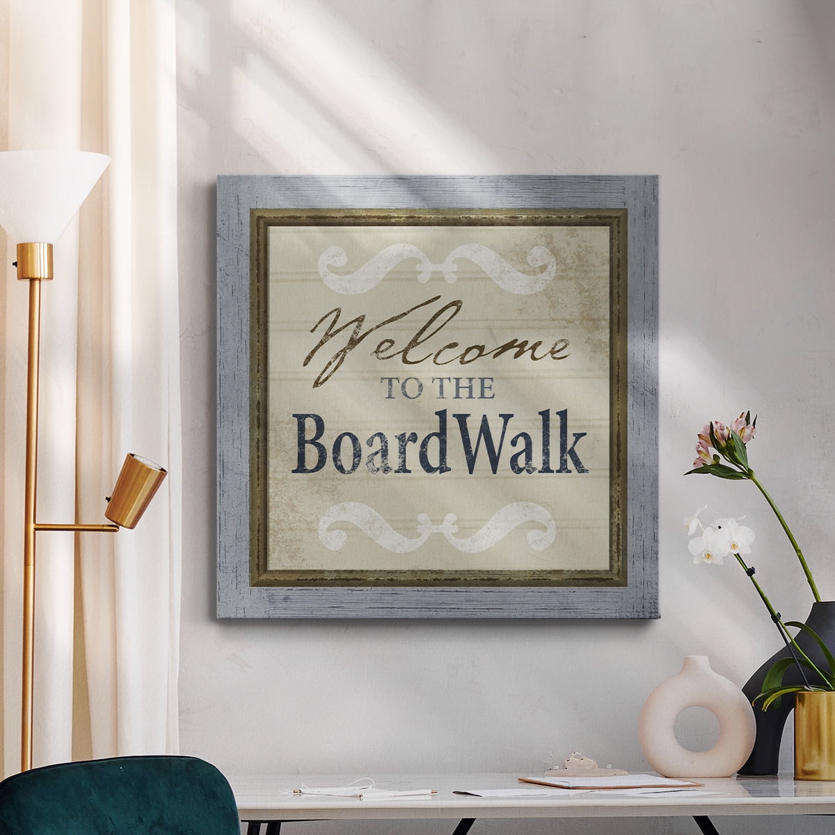 Wexford Home Beach Sign XI-Premium Gallery Wrapped Canvas, 16" x 16" - Ready to Hang