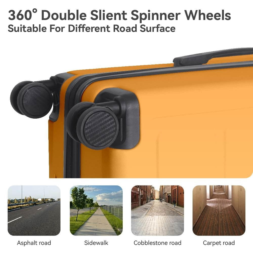 3pcs ABS Hardshell 20''24''28'' Luggage Sets, Lightweight Suitcase Sets, Spinner Wheels Trunks