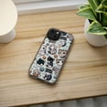 thumbnail image 5 of DistinctInk Clear Hybrid Case for Apple iPhone 12 Mini (5.4" Screen) - Whimsical Feline Paradise: A Colorful Cartoon Pattern - Raised Bezel Screen Guard, 5 of 8