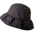 thumbnail image 6 of CoCopeaunts Bucket Hat for Women Pleated Wide Brim Fisherman Hat Solid Color Checked Warm Quilted Cotton Girl Winter Hats, 6 of 8