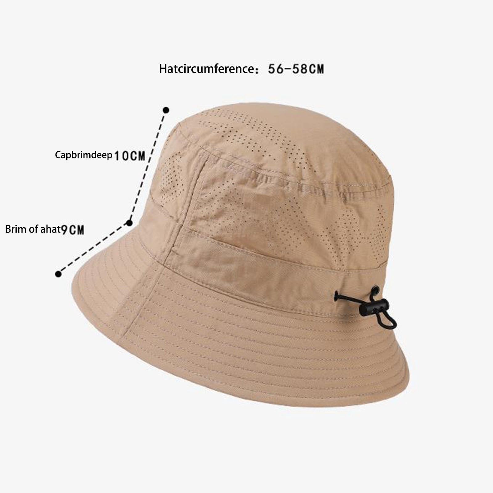 Breathable Mesh Bucket Hat For Men Women Summer Outdoor Sun 