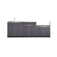 thumbnail image 1 of NewAge Products Armoire de Cuisine Extérieure en Aluminium, Ensemble de 3 Pcs avec Bar, Gril et Évier, 1 of 14