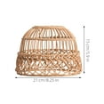 thumbnail image 2 of CRILSTYLEO Pantalla De Colgante Con Estructura Tejida De Imitación Rattan Para Ambiente Cálido Y Moderno, 2 of 7