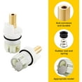 thumbnail image 3 of RVKXHD RP25513 Faucet Cartridge compatible with Delta two handle faucet stem assembly repair kit Includes RP4993 Seats and Springs, 4 Pack, 3 of 11