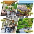 thumbnail image 7 of Crestlive Products 83" Patio Outdoor Dining Table for 6-8, Sturdy Aluminum Frame Wood-Grain Top with Umbrella Hole, Grey, 7 of 7