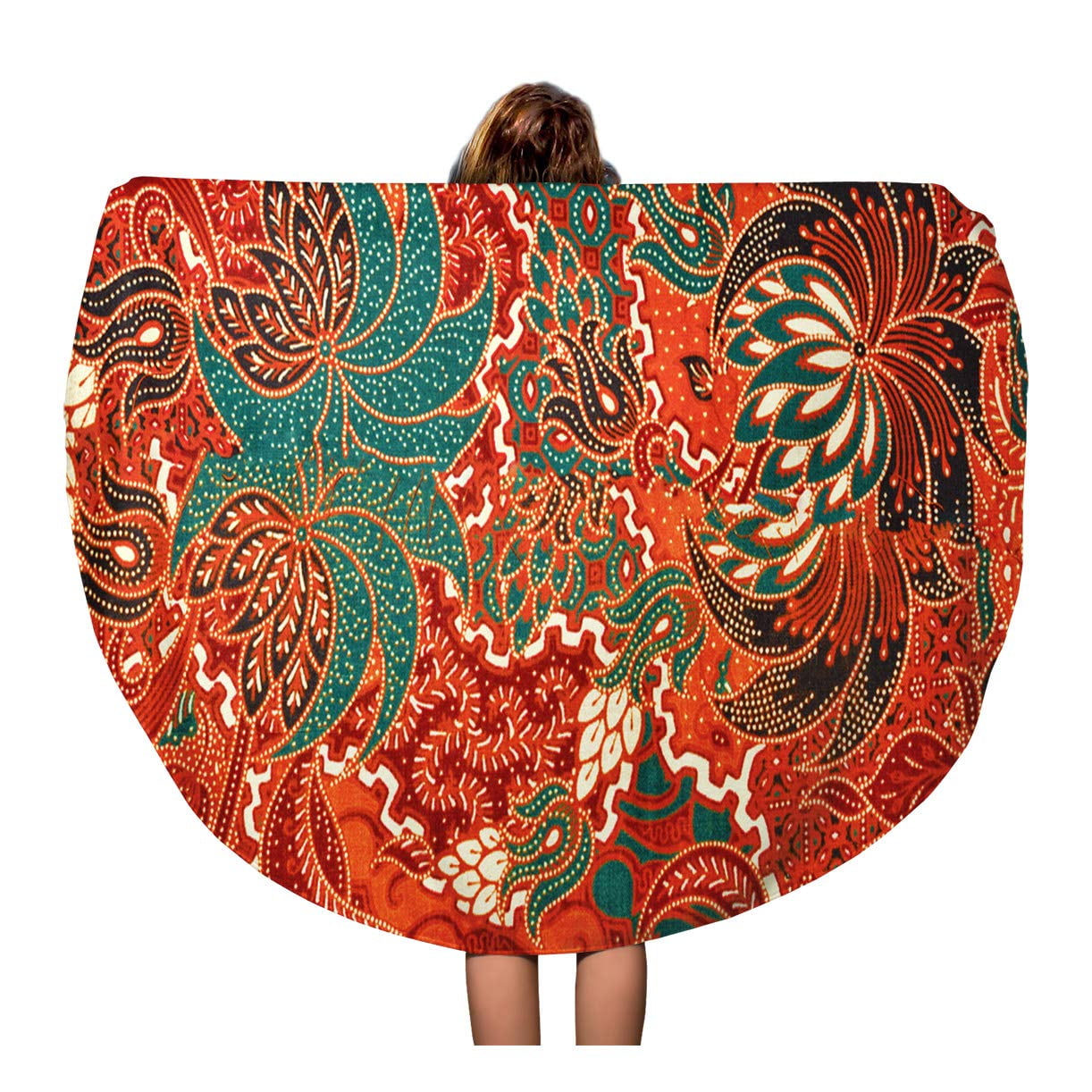 LADDKA 60 inch Round Beach Towel Blanket Colorful The Beautiful of