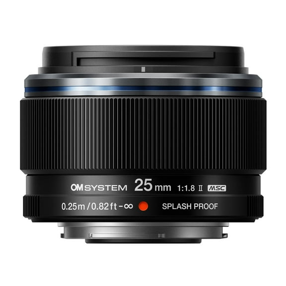 OM SYSTEM M.Zuiko Digital 25mm F1.8 II Lightweight Weather-Sealed Compact Lens with 9-Element and 7-Group Design (Micro Four Thirds)