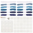 thumbnail image 2 of 64 Pcs Sashiko Thread Kit, Denim Fabric Embroidery Patterns with Sashiko Stencils Needles Cotton Thimble, Embroidery Kit for Sewing Hand Quilting Mending Supplies, 2 of 6
