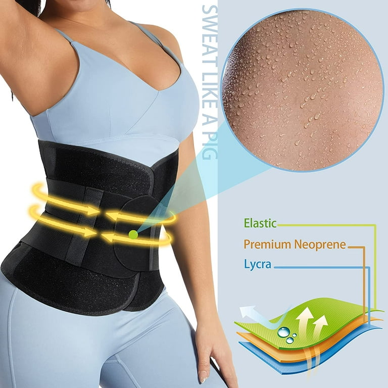 Neoprene Waist Trainer for Women Slimming Body Shaper Waist Trimmer Cincher  Sweat Belt