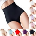 thumbnail image 6 of Women's PantiesWomens UnderpantsSolid Color Breathable Microfiber Briefs High Waist Ice Silk Seamless Panties for Women, 6 of 6