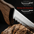 thumbnail image 5 of Sourdough Bread Knife, 15.7" Bow Bread Knife with Serrated Stainless Steel Blade, Wooden Bread Slicer for Homemade Bread, Crusty Loaf, Bagels, 5 of 10