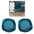 thumbnail image 1 of 2x Fundas Para Sillas De Terciopelo Elástico Extraíble Asientos Decoración Universal D-Blue, 1 of 9