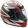 Zephyr Full Face Helmet with Shield, Red Medium