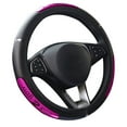 38cm Fashion Dragon Design Faux Leather Car Steering Wheel Cover Interior Decor