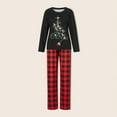 thumbnail image 1 of 2 Piece Matching Set Tree Printed Casual  Homewear Suit (Black 3M Baby), 1 of 7