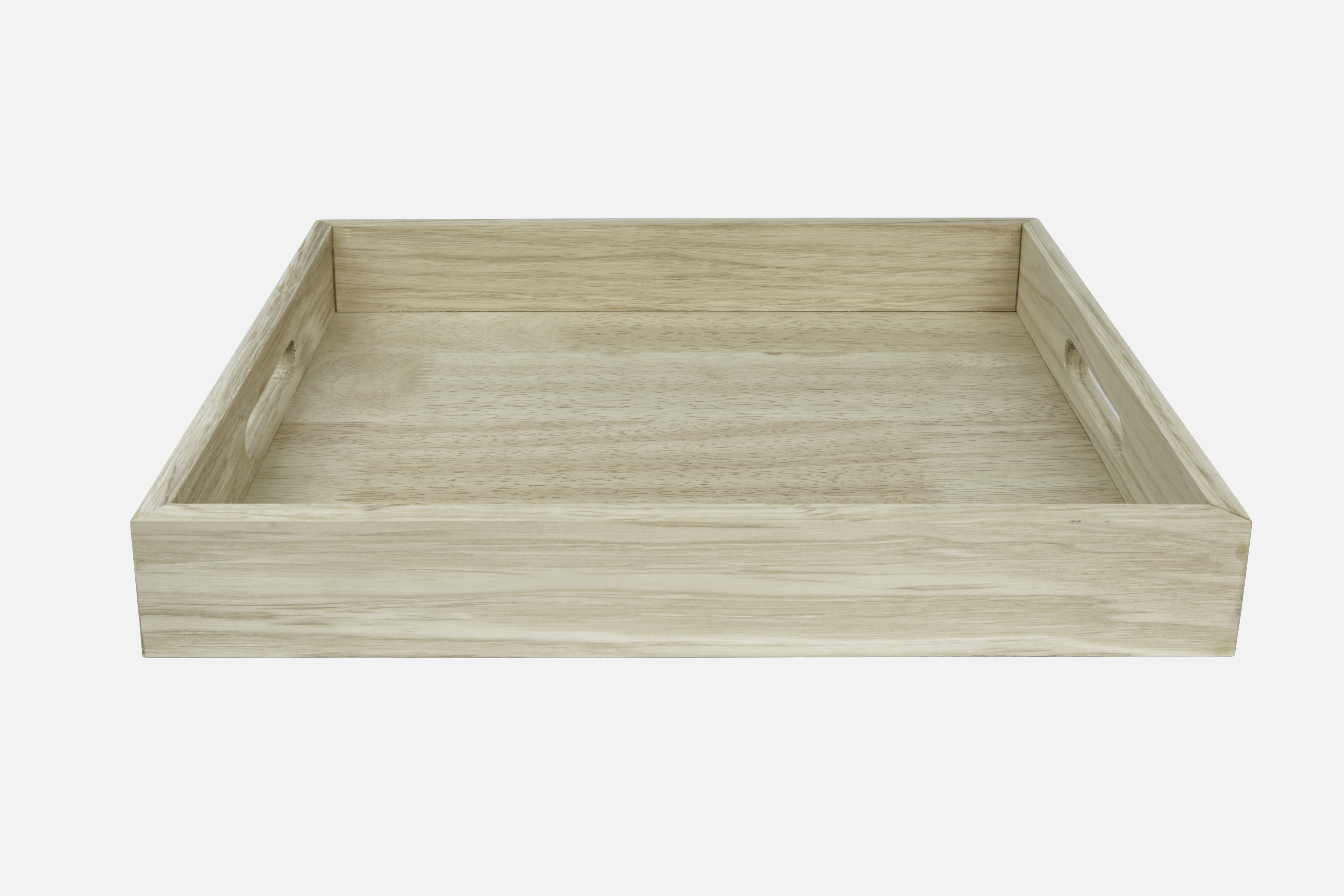 Mainstays 16-inch Blonde Wood Tray, Lightwood Finish, Rectangular Tray, 16inch x 12inch x 2.5inch