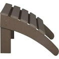 thumbnail image 5 of ZYPPP Furniture Adirondack Ottoman Outdoor Patio Footrest 13.5" Inch Folding Footstool for Outdoor Adirondack Chair (Dark Brown), 5 of 8