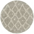 thumbnail image 5 of SAFAVIEH Arizona Quinn Geometric Shag Area Rug, Grey/Ivory, 3' x 5', 5 of 10