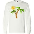 thumbnail image 3 of Inktastic Palm Trees with Cute Smiling Sun Long Sleeve T-Shirt, 3 of 5