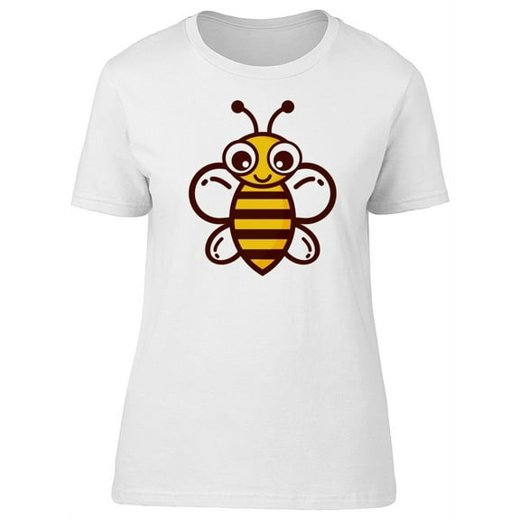 Cute Cartoon Bee T-Shirt Women -Image by Shutterstock, Female XX-Large