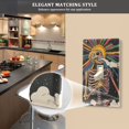 thumbnail image 5 of Yayeee Duplex Wall Plate 1-Gang 4.5"x2.7" Home Receptacle Light Switch Decorative Outlet Cover, Colorful Skeleton Sun, 5 of 7