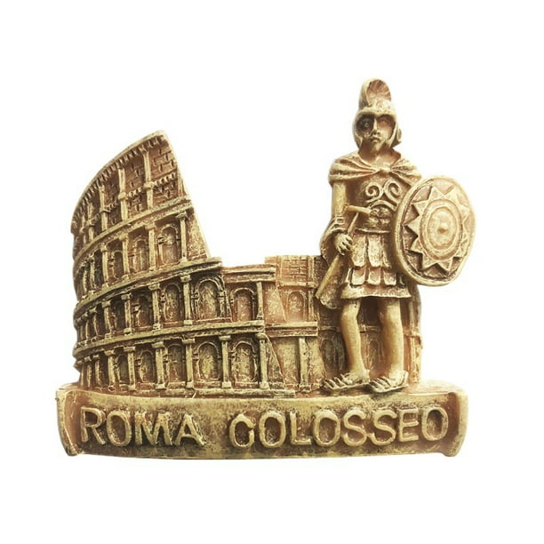 Imán para nevera Rome Colosseum 3D de resina Gladiator & Histori