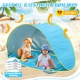 thumbnail image 2 of Baby Beach Tent-2 Pools Pop Up UPF 50+ Sunshade with Carry Bag, Portable for Travel,Beach,Camping,Indoor, 2 of 6