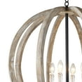 thumbnail image 5 of Y-Decor  Capoli Neutral Finish Wood 4-loght Orb Chandelier, 5 of 5
