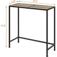 thumbnail image 2 of Console Table, Narrow Entryway Table, Industrial Sofa Table w/Shelf for Corridor, 2 of 12