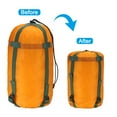 thumbnail image 4 of Unique Bargains Compression Stuff Sack, 2 Pack 20L Waterproof Sleeping Bag for Backpacking, Orange, 4 of 7