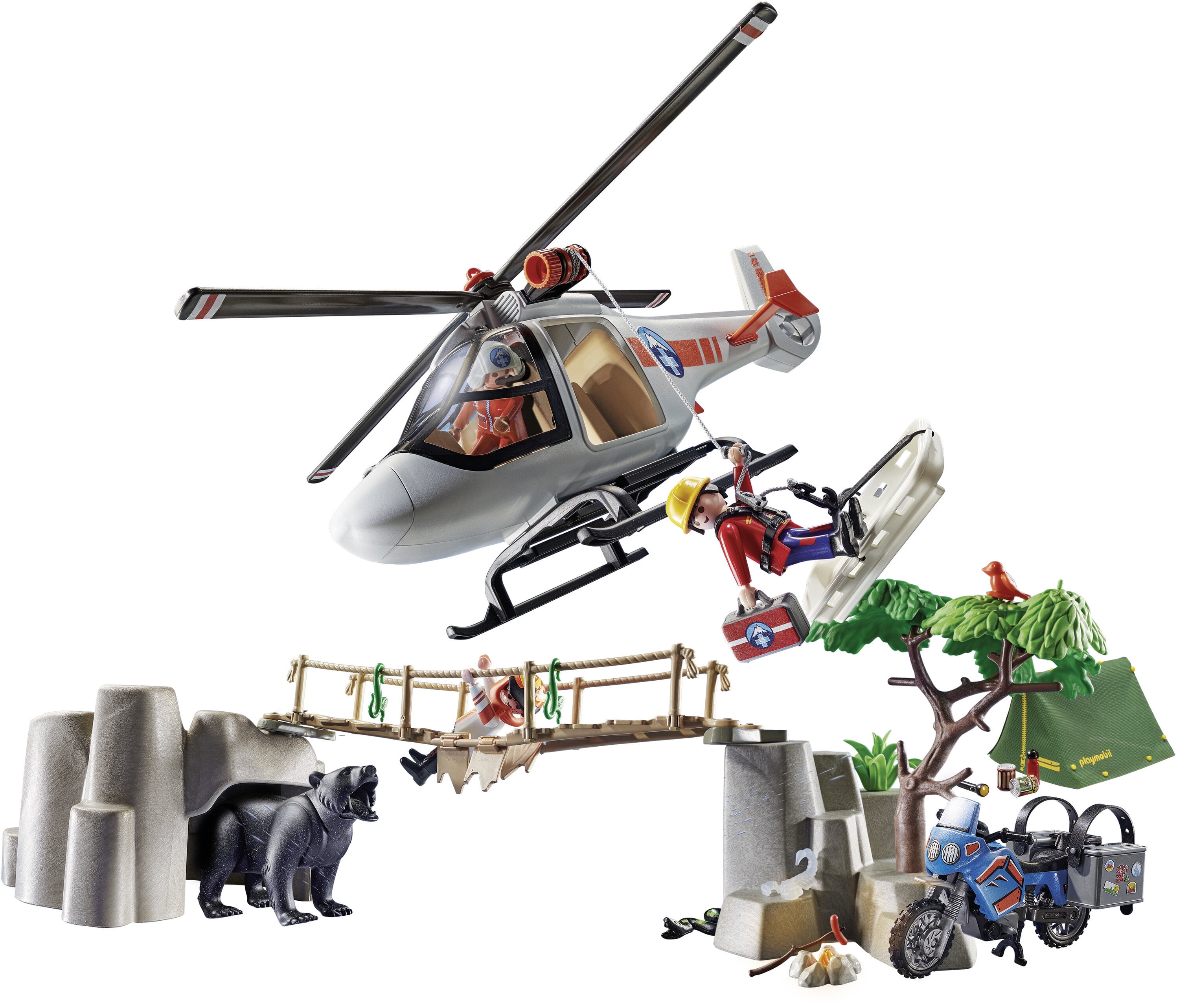 松野屋 キャンバスフラットショルダー Playmobil Canyon Copter Rescue 並行輸入