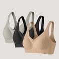thumbnail image 2 of Tsesme 3 Pack Seamless Wireless Bras for Women No Underwire Push up Comfy Bralettes Soft Everyday Bra, 2 of 5