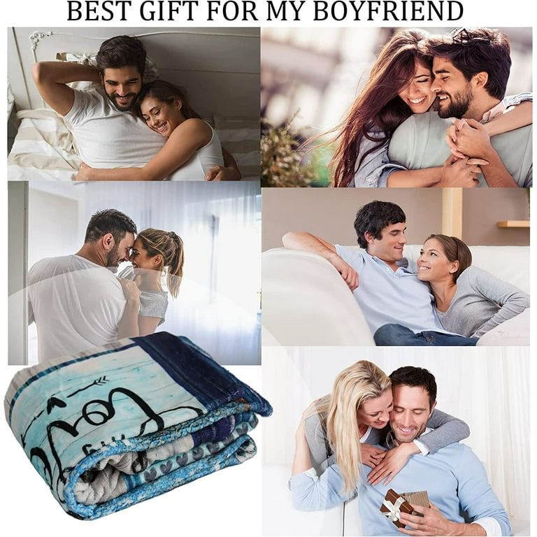 Blanket for Boyfriend, Boyfriend Gifts from Girlfriend, Anniversary  Birthday Valentines Gifts for Boyfriend, to My Boyfriend Blanket Soft Warm  Flannel Boyfriend Blanket 60x80 