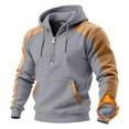 thumbnail image 5 of Ceisia Men's All Gift Seasons Casual Solid Color Zipper Round Neck Long Sleeve Shirt - Comfortable Daily Outdoor Wear, 5 of 5