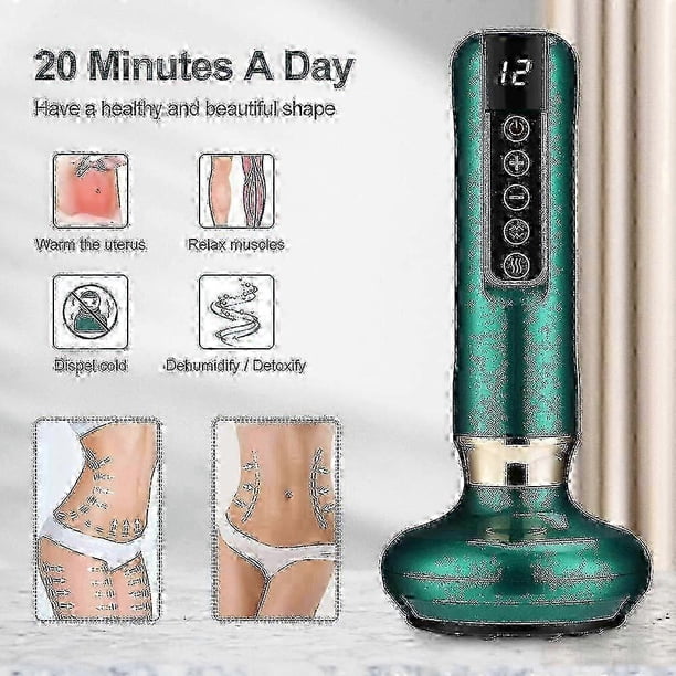 2026 Electric Cupping Massager Vacuum Suction Cup Guasha Anti Cellulite Beauty Health Scraping Infrared Heat Slimming Massage Therapy