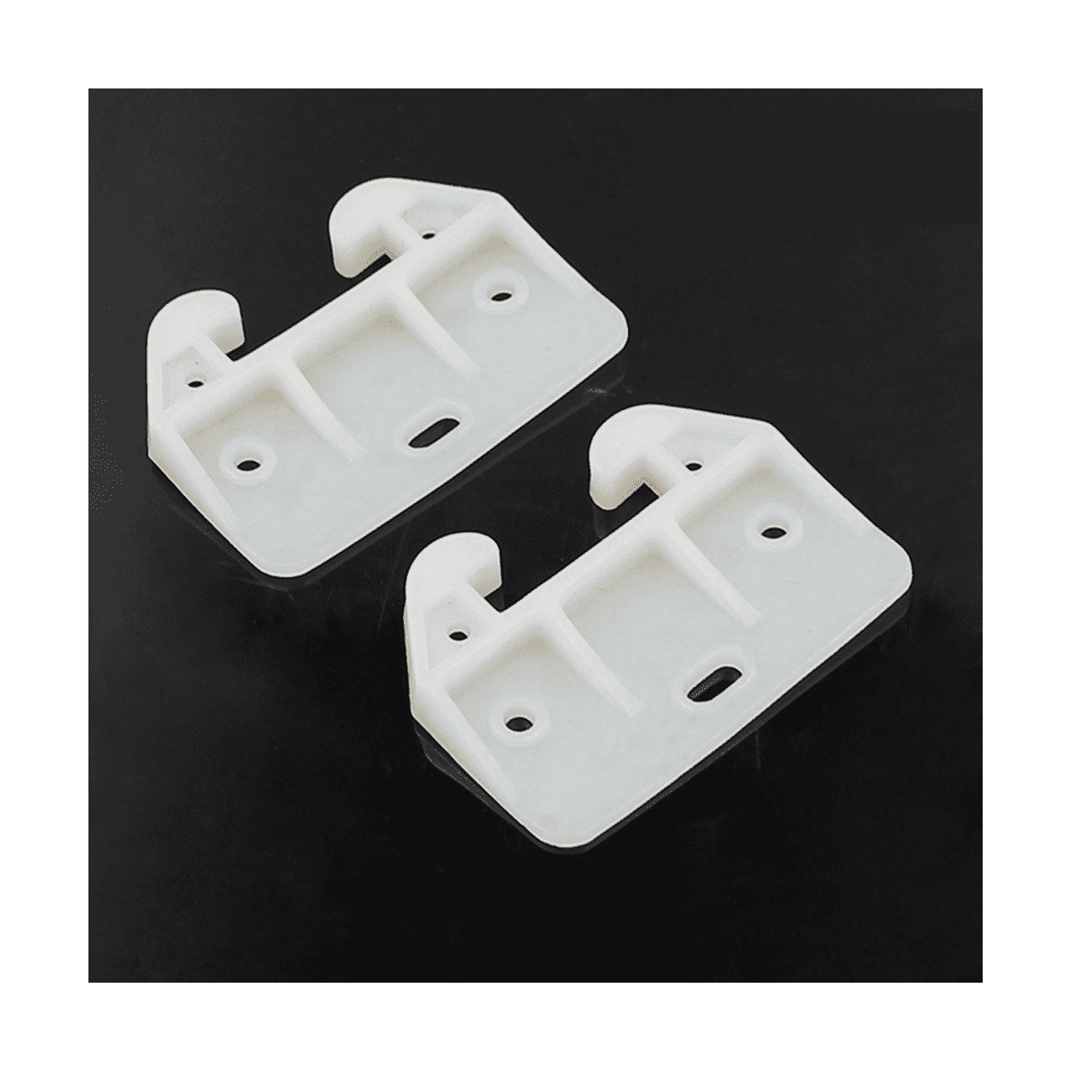 6 Pack Plastic Drawer Track Guides - Center Mount Replacement Slides For Dressers, Cabinets & Old Drawers