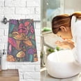 thumbnail image 7 of SKYSONIC Bathroom Hand Towels 2 Pack, Vibrant Cartoon Mushroom, Cotton Bath Towels Lightweight Quickdry for Bathroom Ktichen Travel Gym, 16"×28", 7 of 7