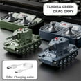 thumbnail image 4 of Mini Tank Télécommandé à l'Échelle 1/64 avec Système Infrarouge 24G, Tourelle Rotative pour Adultes et Adolescents, 4 of 4