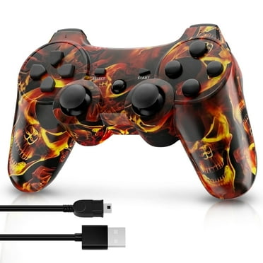 ISHAKO Wireless Controller for P3/PC, 6-Axis Motion Sensor, Double Shock, Rechargeable Battery