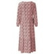 thumbnail image 4 of Mini vestido de verano con manga tres cuartos y estampado suelto para mujer Pompotops hdfakjf8546, 4 of 7