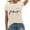 Beige, variant on Womens Crew Neck Short Sleeve T Shirts Jesus Letter Print Summer Tee Faith Pattern Casual Top Fashion Apparel