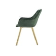 thumbnail image 3 of Topline Home Furnishings Dining Arm Chair, Velvet & Gold, 3 of 6